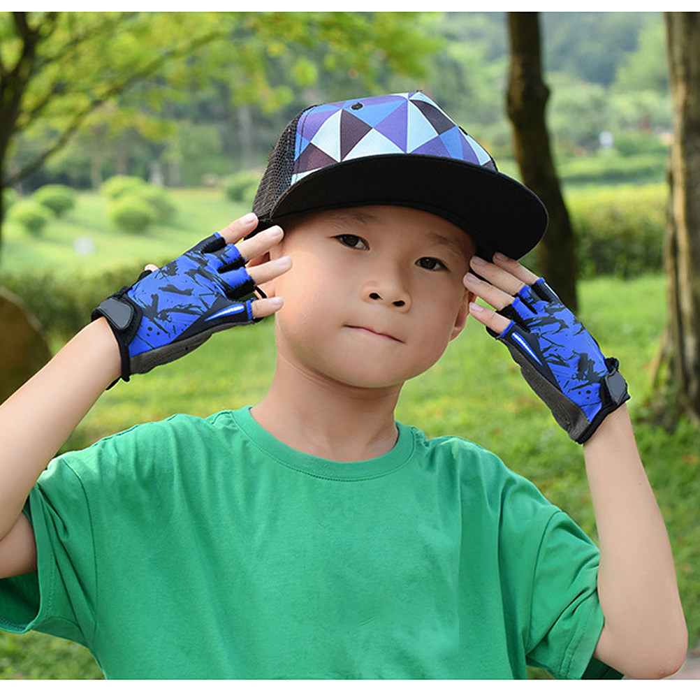 Fishing Gloves - قفازات سباق بتصميم نصف إصبع، خفيفة