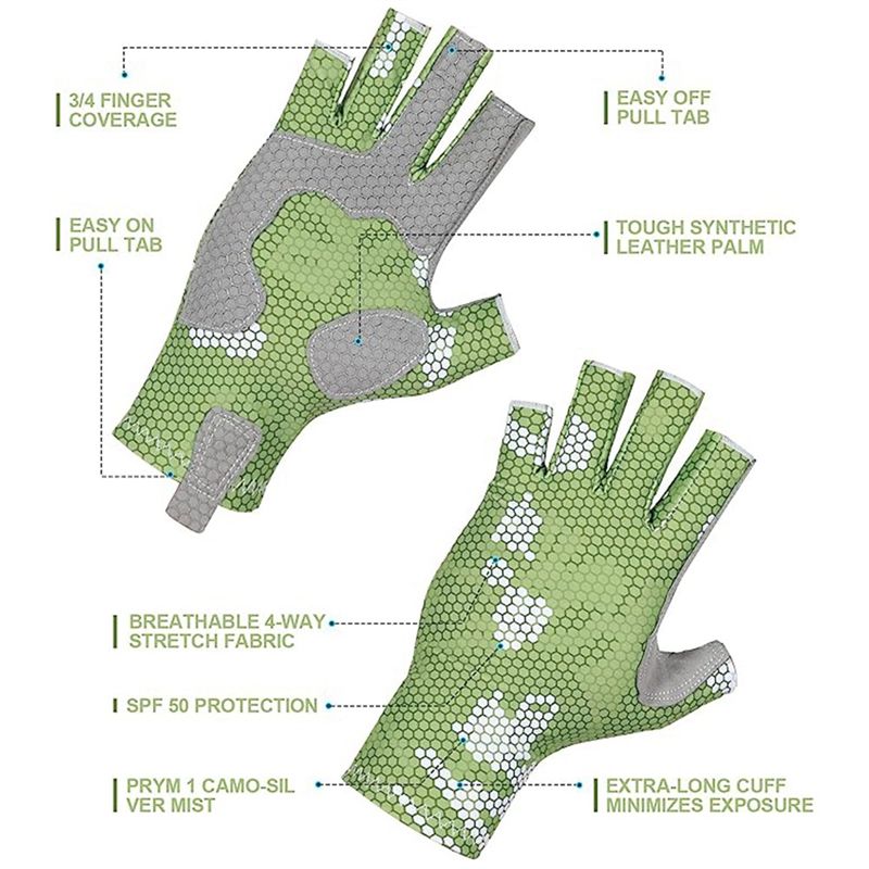 قفازات صيد السمك ABJX بتصميم م - مراجعة Fishing Gloves وسعره