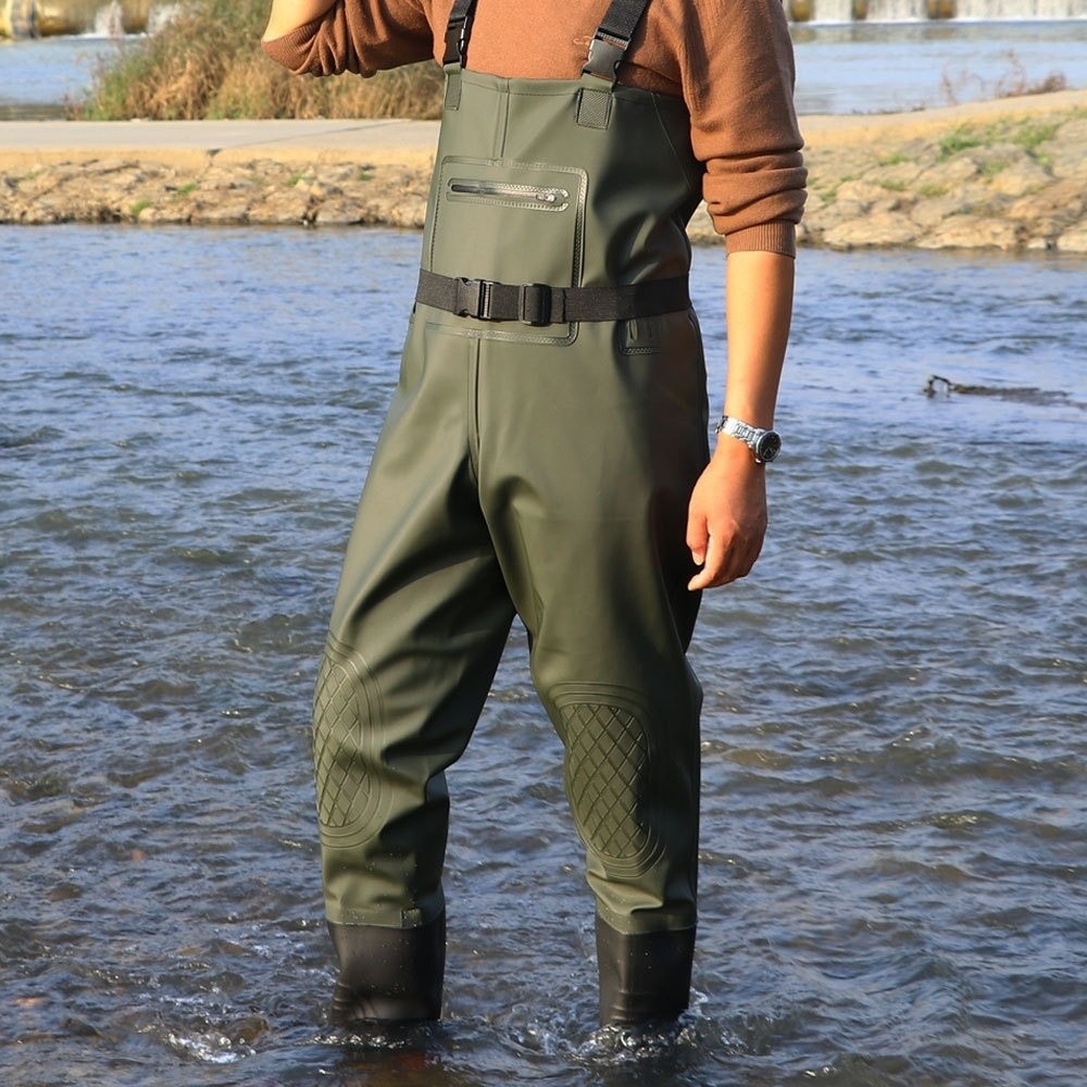 بدلة صيد مريحة من مادة PVC مع  - مراجعة Fishing Pants Waterproof وسعره