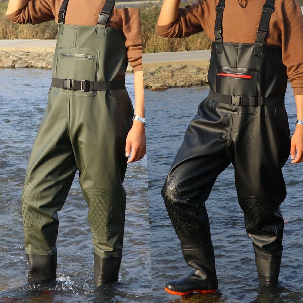 بدلة صيد مريحة من مادة PVC مع  - مراجعة Fishing Pants Waterproof وسعره